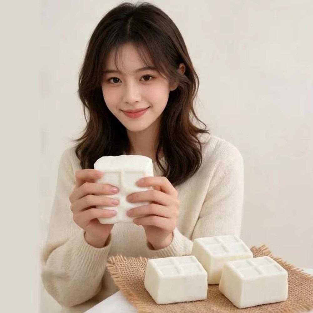 Simulation Tofu Tofu Squishy Toy Soft Rubber Tofu Fidget Toy Tofu Squeeze Toy  Gift