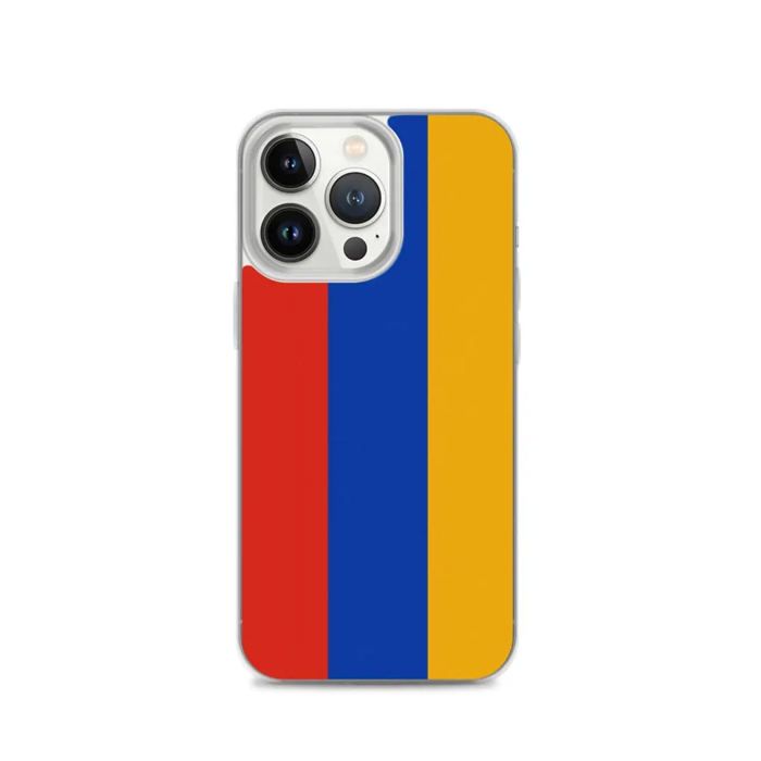Coque iPhone - Arménie - Drapeau - Souple - Multicolore - Compatible iPhone 13 Pro