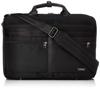 Hideo Wakamatsu Business Bag, 3-Way, 2-Compartment, Louvered, Black