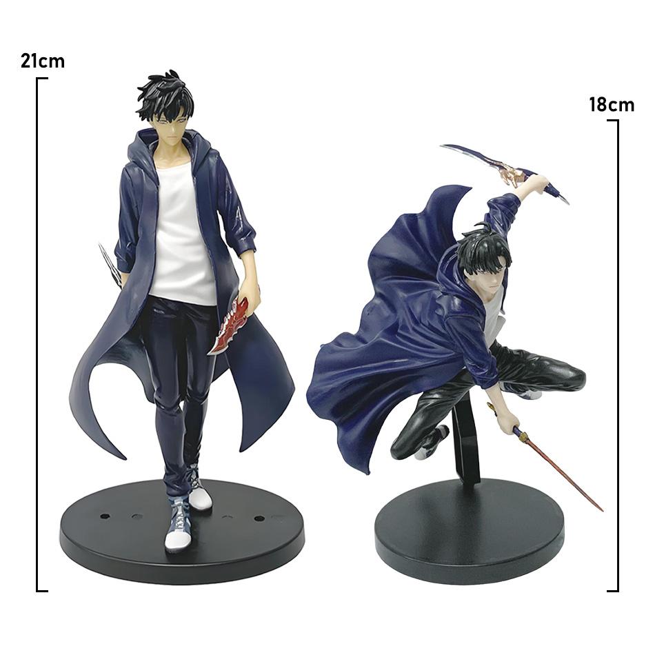 In Stock Solo Leveling (Anime Version) Figure -Sung Jinwoo Action Figure 21cm PVC Collect Model Figure Display Anime Merchandis