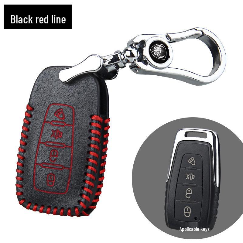New Tie Jiang Jun Hand-stitched Leather Car Remote Key Case