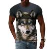 3D Casual Wolf Print T Shirt Men Women Summer Animal Tee Man O Neck Short Sleeve Loose Tops Breathable Couples T Shirts
