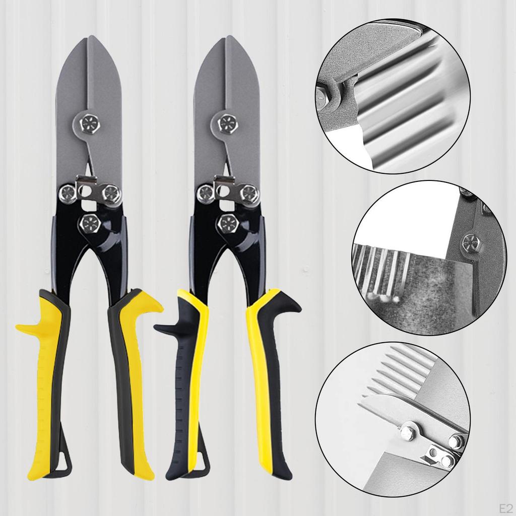 5-Klingen Hand-Crimpzange für Blech, rutschfest, tragbares Werkzeug mit ergonomischem Griff