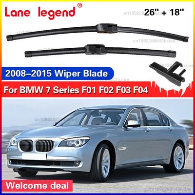 Wiper LHD Front Wiper Blades For BMW 7 Series F01 F02 F03 F04 2008 - 2015 Windshield Windscreen Window Brushes 26"+18"