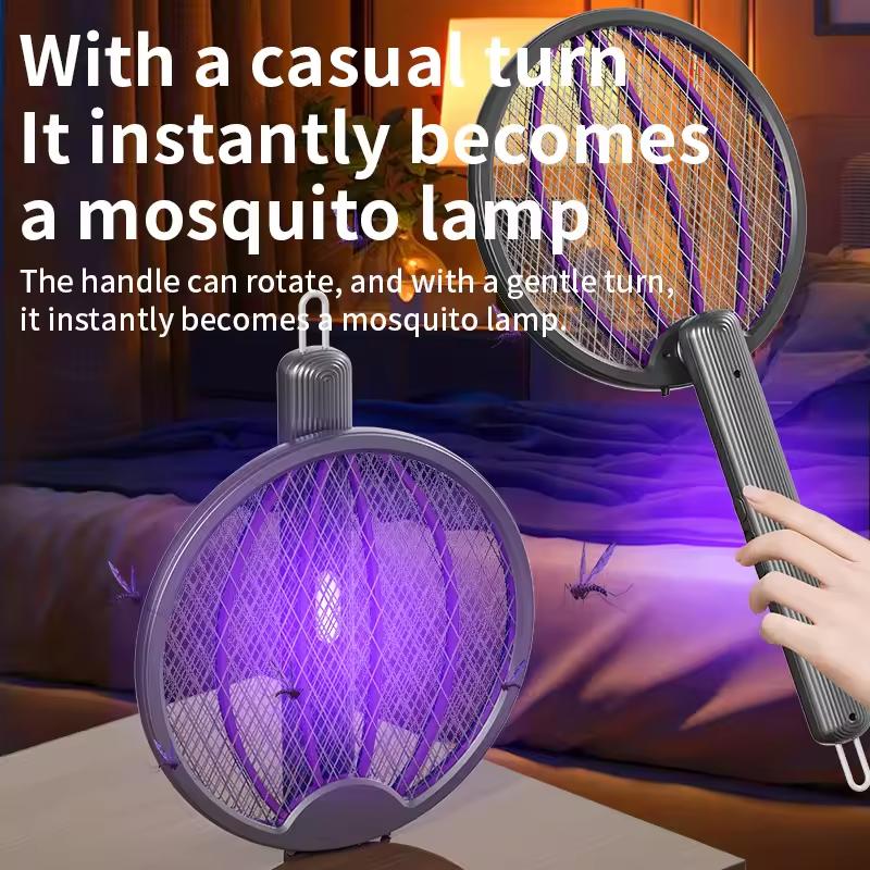 Four-in-one collapsible electric mosquito beat rechargeable light wave mosquito mosquito light household wall mosquito beat