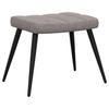 Relax Chair with Ottoman Taupe Fabric