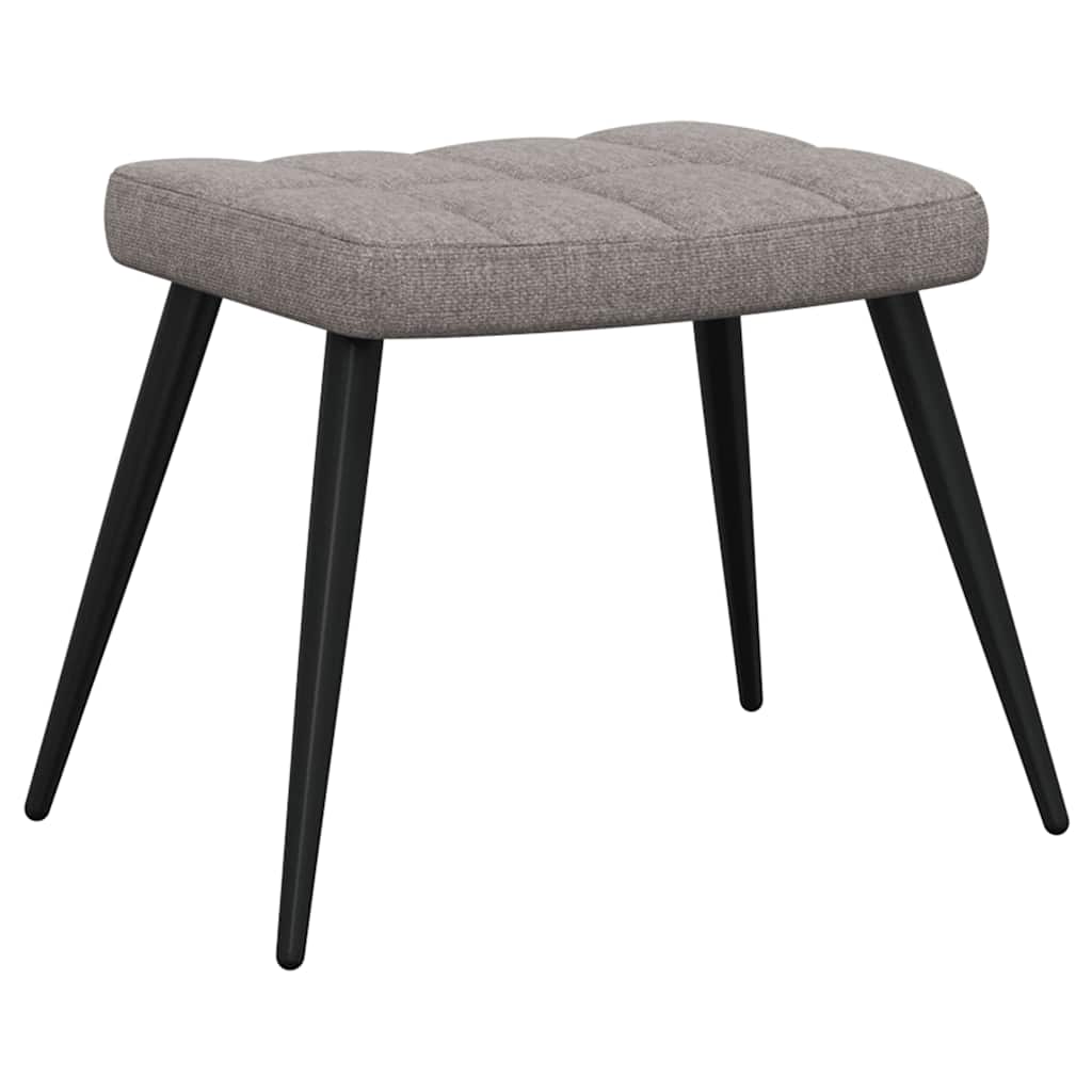 Relax Chair with Ottoman Taupe Fabric