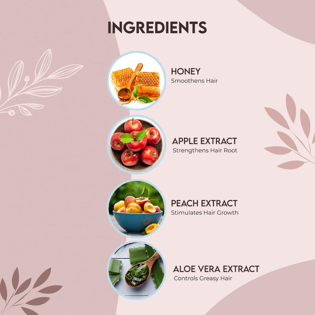 Jovees Herbal Honey & Apple Conditioning Shampoo 150ml For Dry Rough Hair Frizz Control Shine Boost