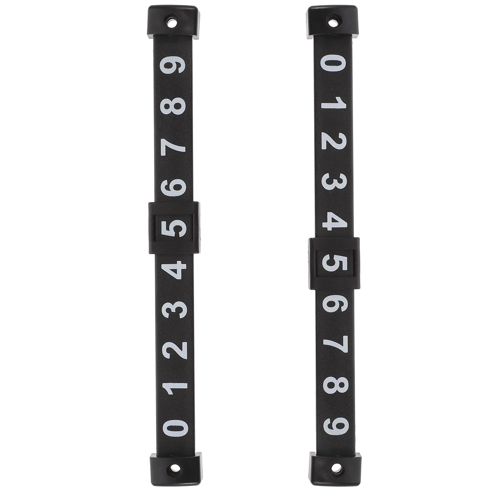 

2Pcs Table Soccer Score Counters Multi-Functional Scorekeeper Bars Sturdy PP Material Long Term Use Table Game Score Marking чорний