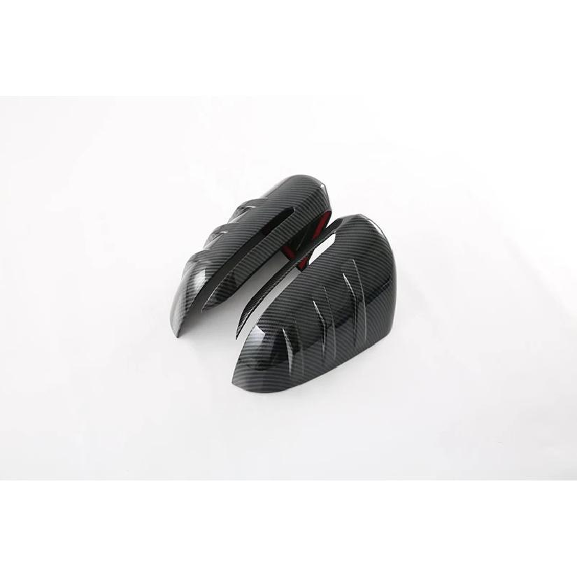 For BYD ATTO 3 Yuan Plus   Carbon Fiber Style Door Side Mirror Cover Trim Rear View Cap Overlay Molding Garnish