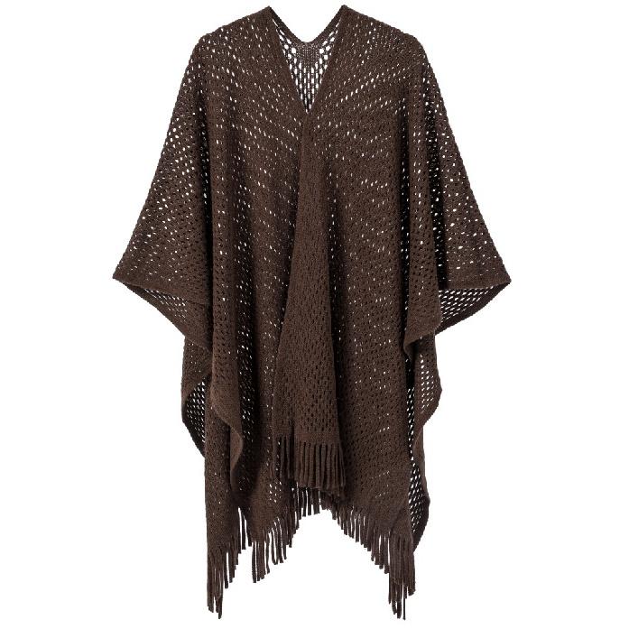 

Европейский и американский осенне-зимний новый стиль длинная кисточка двухсторонняя толстая пряжа петли толстая кисточка шарф шаль накидка 110*140cm