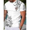 Plus Size Tshirt Men 3D Printed Animal O Neck Short Sleeved Tee Shirt Men Summer Casual Streetwear T-shirt