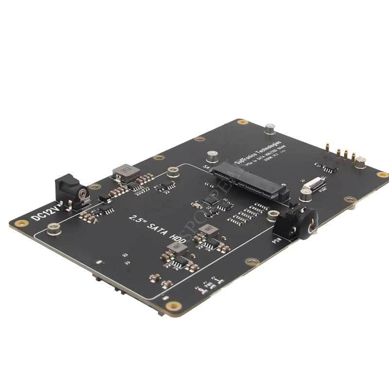 X1008 PCIe To 2.5"/3.5" SATA HDD/SSD Dual Drive Expansion Board for Raspberry Pi 5