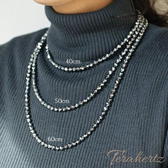 [OVER-9] Terahertz Necklace, Star Cut, Power Stone, 6mm, Women's & Men's, Genuine Raw Stone, Natural Stone, Health Necklace, Far Infrared Pendant