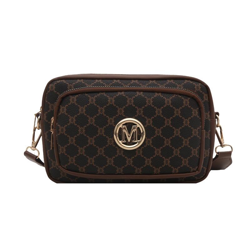 

Модные женские сумки, новые сумки-мессенджеры, ретро-принтованные многосекционные нагрудные сумки, широкополосные плечевые маленькие квадратные сумки