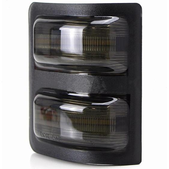 Yankok LED Side Mirror Marker Lights for Ford F150 2013-2014, F250 F350 F450 F550 Super Duty 2008-2016 Pickup Truck T10 Plug Smoked Lens White and