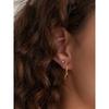 Berry Violet Enamel Stud 925 Silver Earrings e028-01G-R