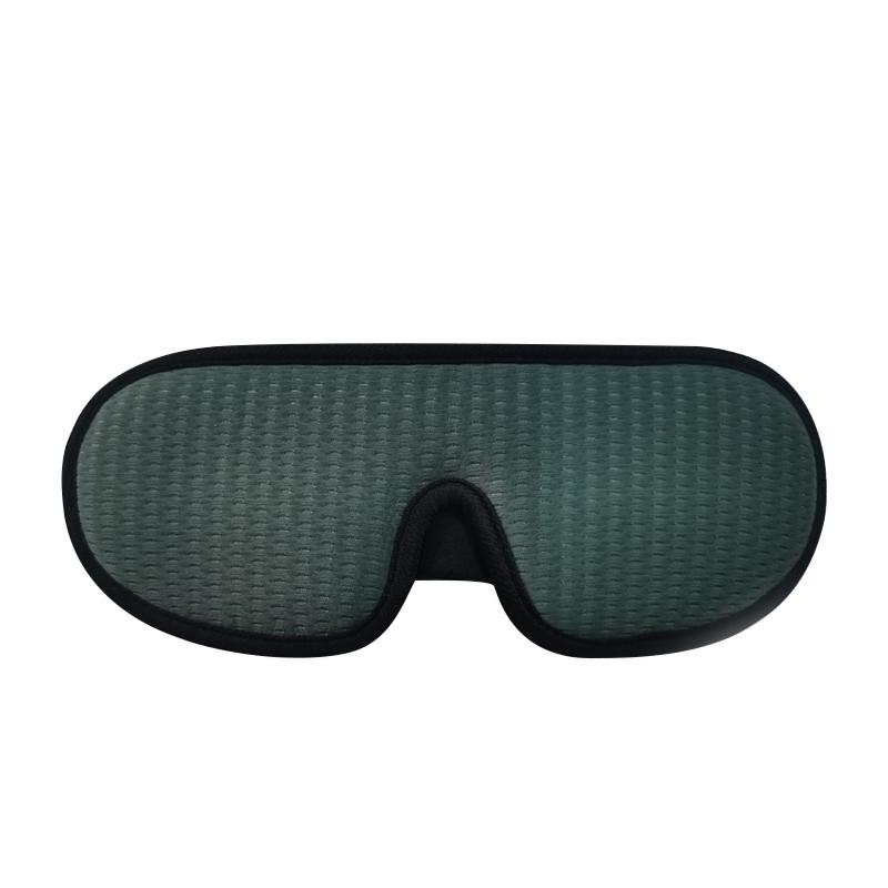 Eye Shade Cover Block Out Light 3D Soft Cushion Lightweight Breathable Blackout Sleeping Cover Green