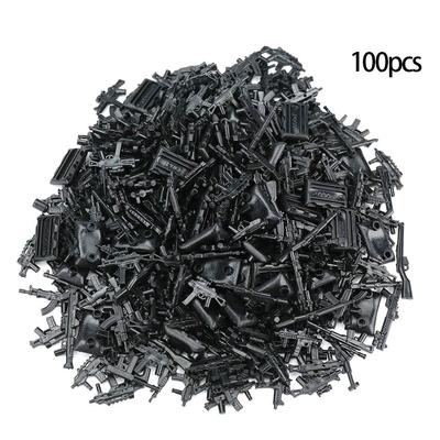 100 SZTUK Klocki Zabawki Military Army City Police Gun Weapons Series Pack