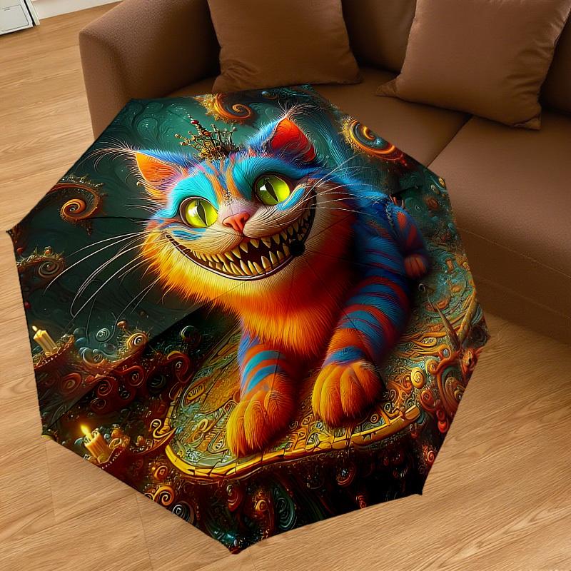 1PC Fantasy Cat Umbrella-9-Rib Reinforced, Automatic Open, Lightweight & Durable, Cute Fashion Accessory for Outdoor-P0756