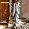 Fashion Summer Spring Short Sleeve V-Neck Casual Dresses