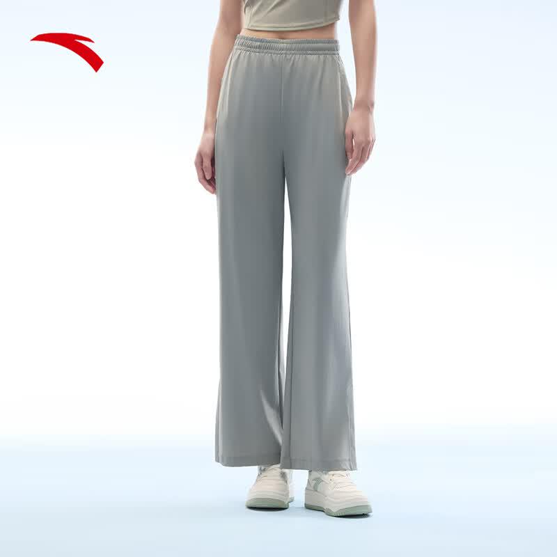 Anta Women's Sun-Protective Ice Silk Wide-Leg Sport Pants