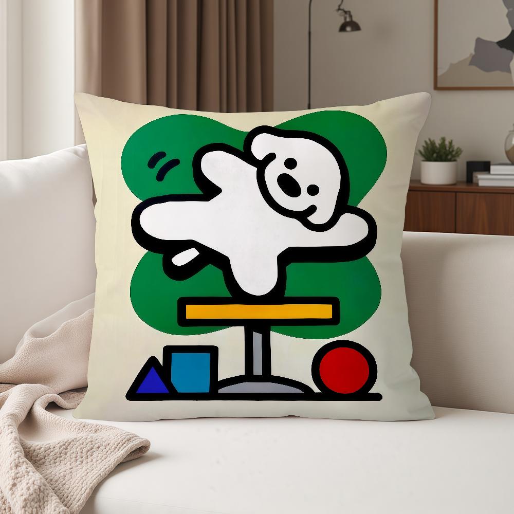 

Cartoon Cute MMatsui Dog Pillow Case Suitable For Bedrooms Living Rooms Cars Home Decoration 30cmx30cm