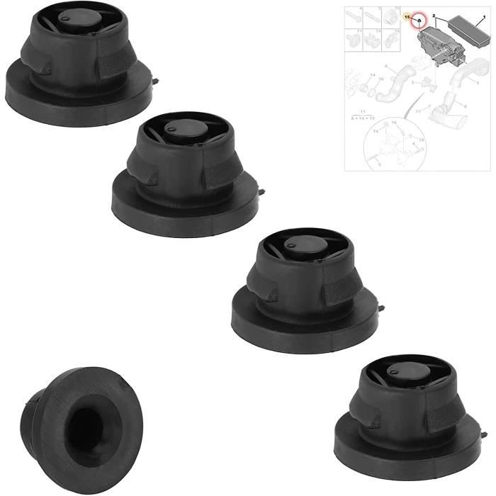 

Комплект з 4 гумових фіксаторів для повітряного фільтра - 1.6 HDI Дизель 1422A3[L795]