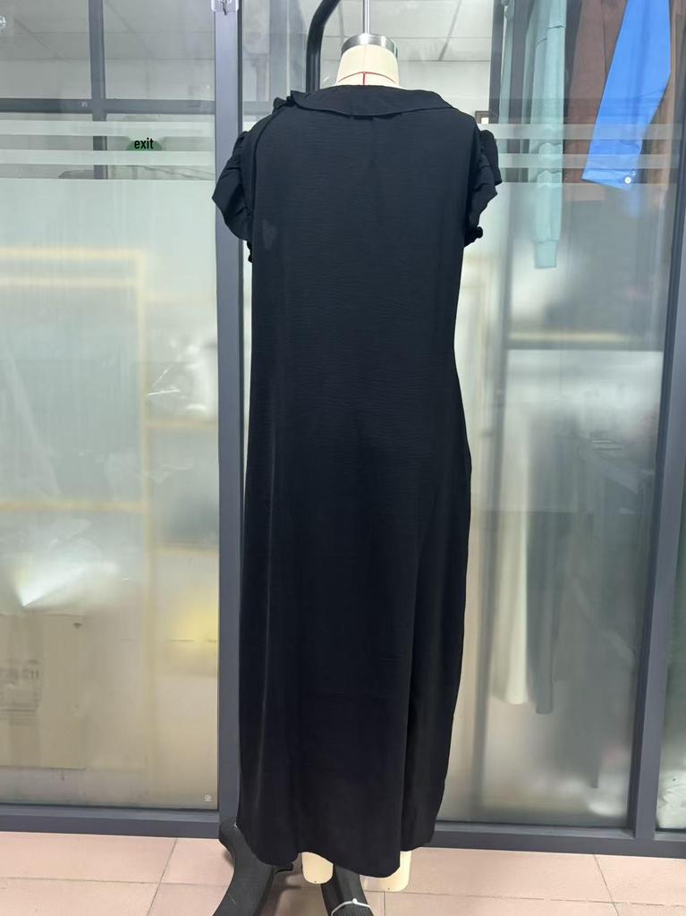 2026 Spring/Summer Bohemian Batwing Sleeve Floor-Length Dress