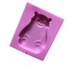 Big White Bear Silicone Lollipop Mold Silicone Ice Cream Mold Children's Homemade Ice Cream Mold