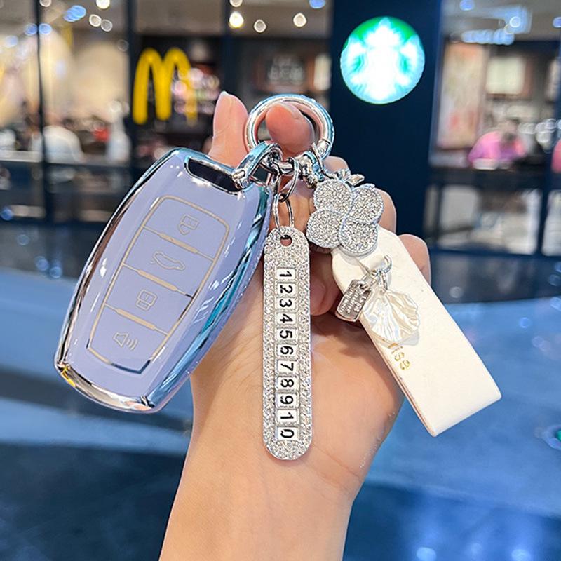 Key Cover for 2024 Haval Big Dog: Fits 23mm Chitu H6, 22mm New H9 Buckle, 19mm Old M6 Case - Simple Design