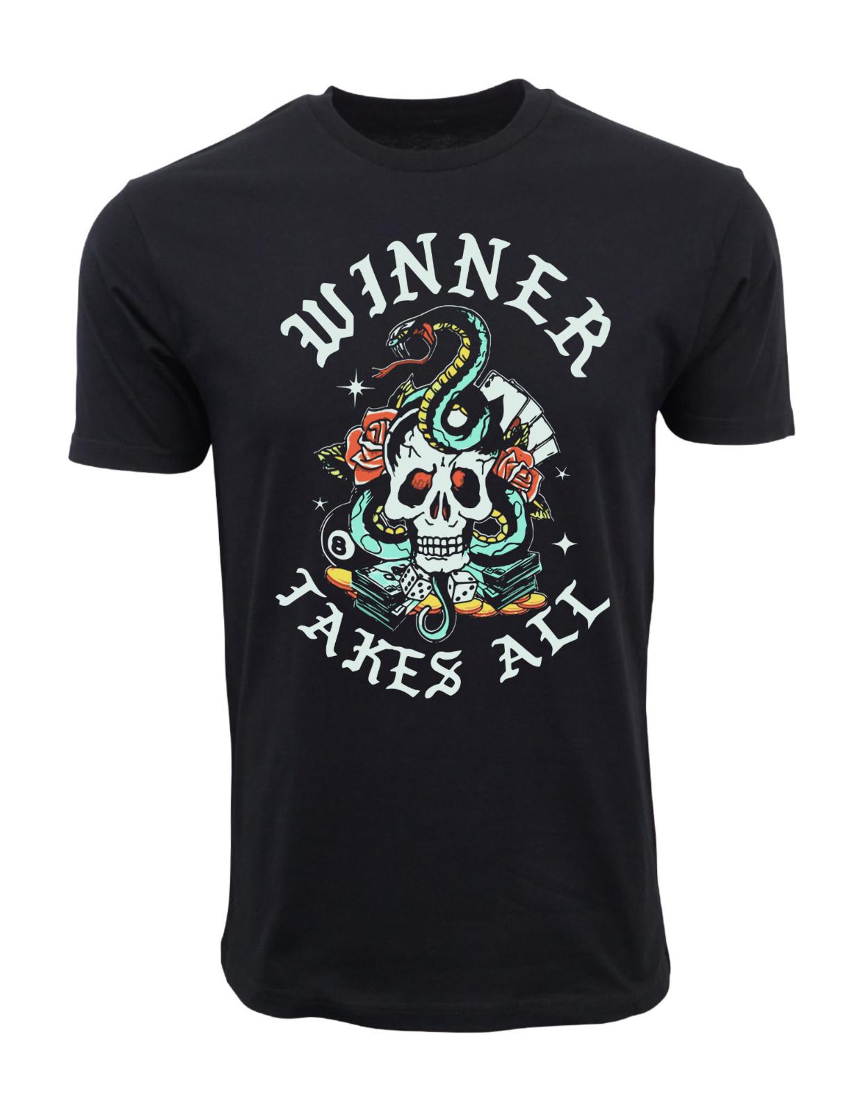 WINNER TAKES ALL GRAPHIC MENS T SHIRT XXXXL