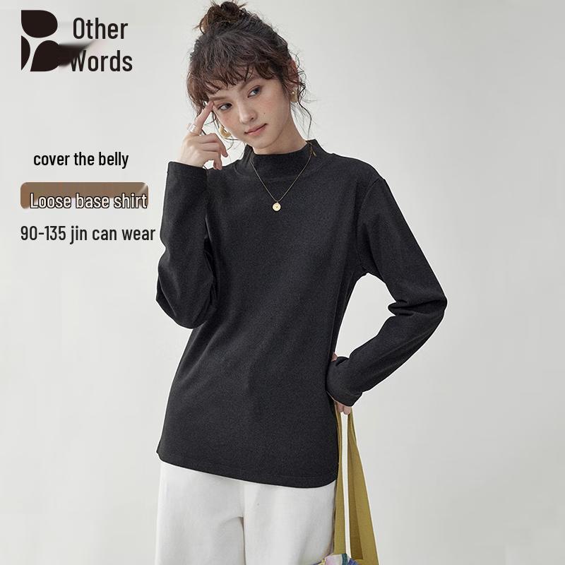Women s Double-Sided Velvet Half-High Collar Thermal Base Layer Top XL