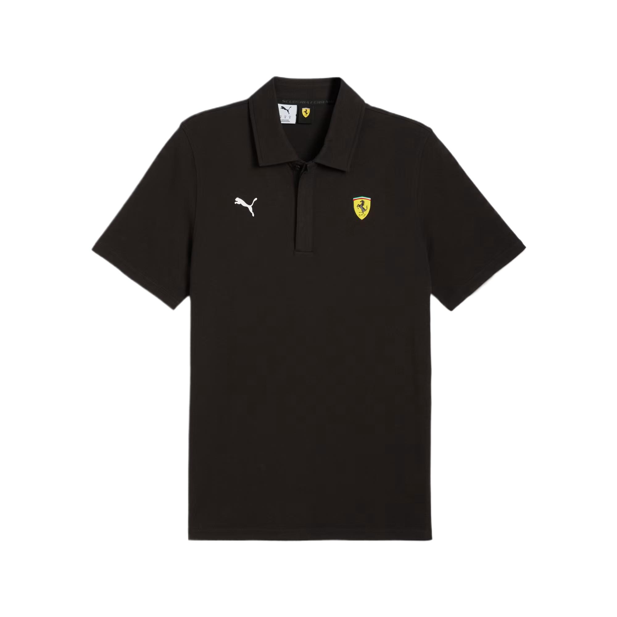 

Puma Повседневная мужская футболка-поло Scuderia Ferrari Motorsport с коротким рукавом, однотонная, мягкая, 632781-01 M