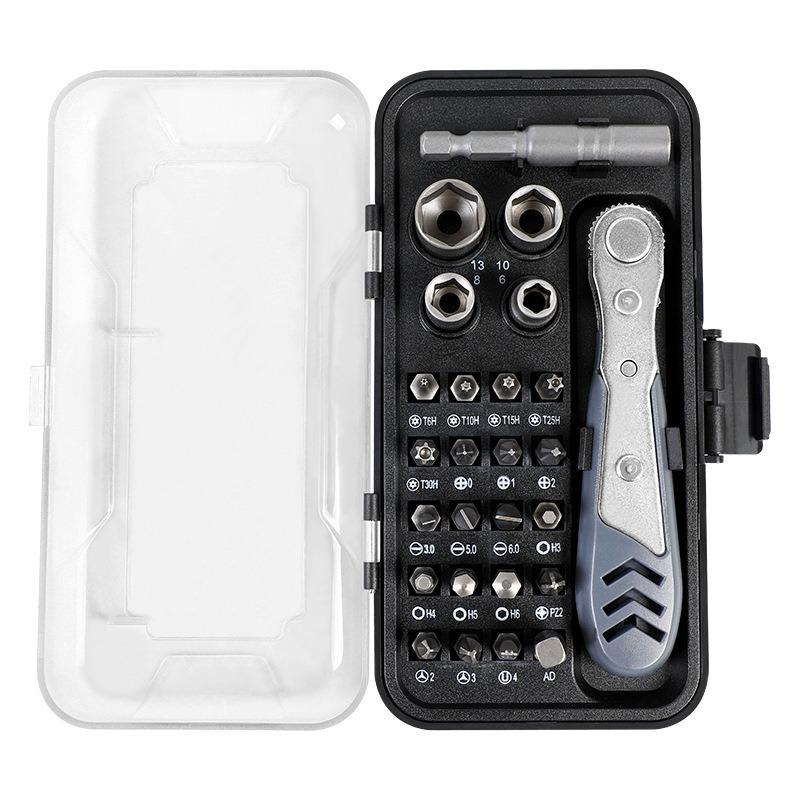 26-teiliges Präzisions-Schraubendreher-Set zur Reparatur von Mobiltelefonen mit Phillips-, Schlitz- und Torx-Bits