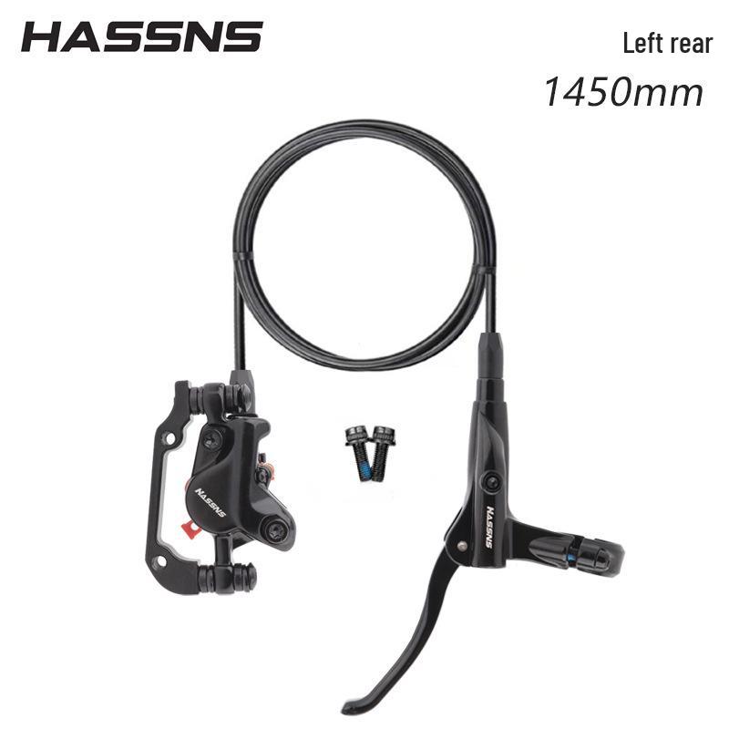 HASSNS Mountain Bike Hydraulic Disc Brakes with Metal Pads