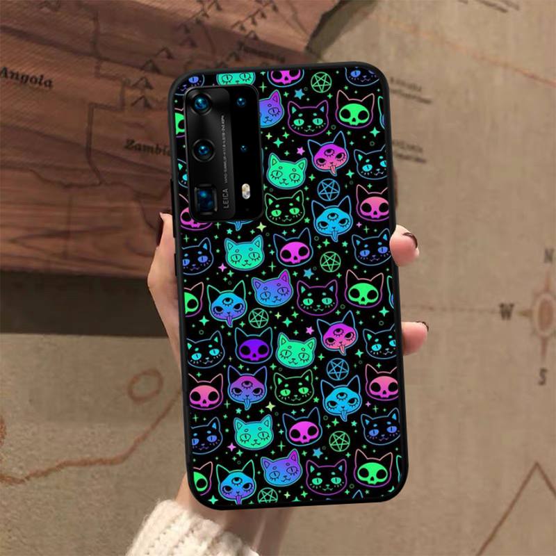 Witches Moon Tarot Witch Ouija Phone Case for Huawei P50 P40 E P30 P20 Pro P10 Lite P Smart Y6 Nova3E Honor10 Cover