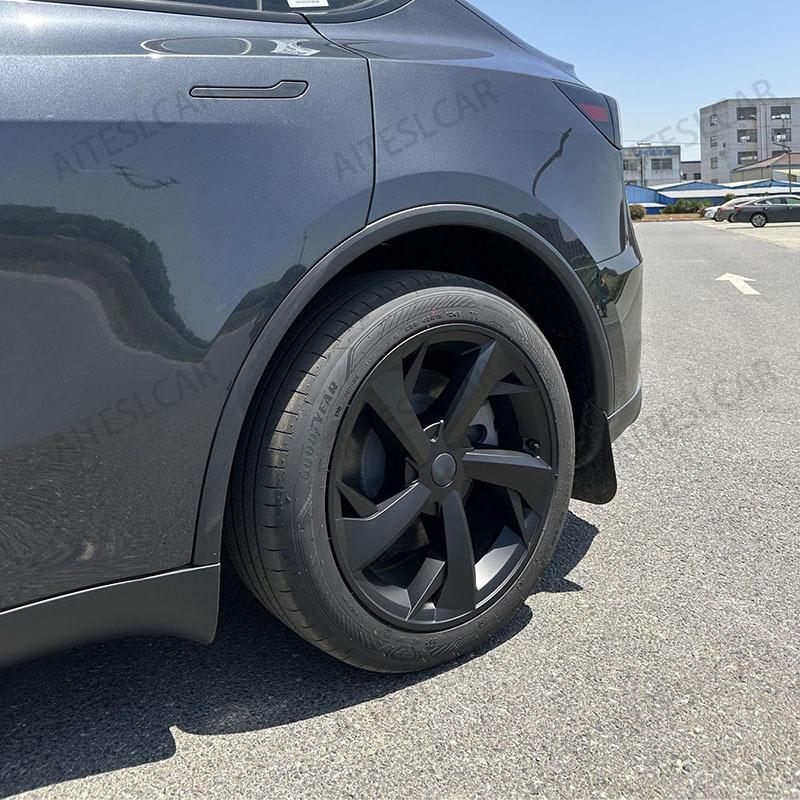 4PCS 19 Inch HubCap for Tesla Model Y Juniper 2025 Hubcap Performance Replacement 19''Crossflow Wheels Cover Full Rim Accessorie