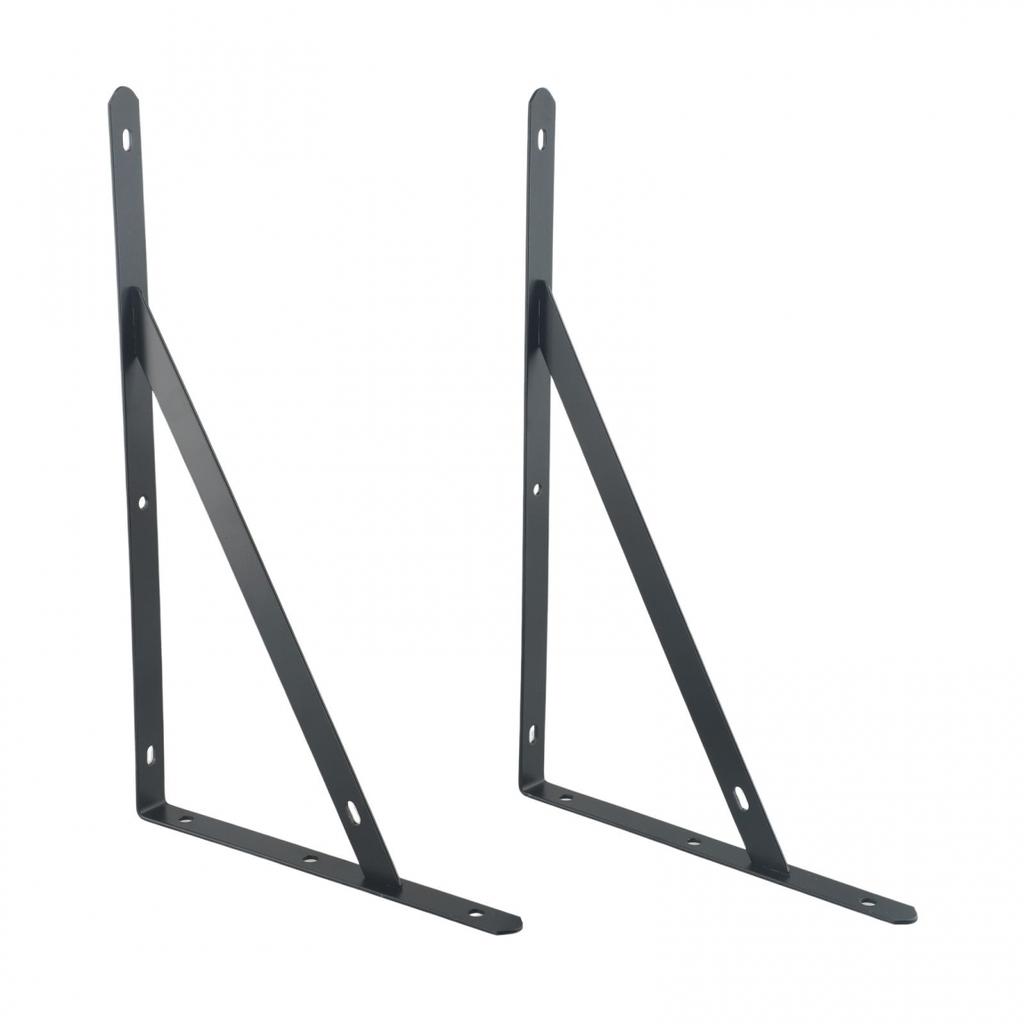 For 2 X Metal Shelf Bracket L Shape Thickened Corner Shelf Right Angle Bracket
