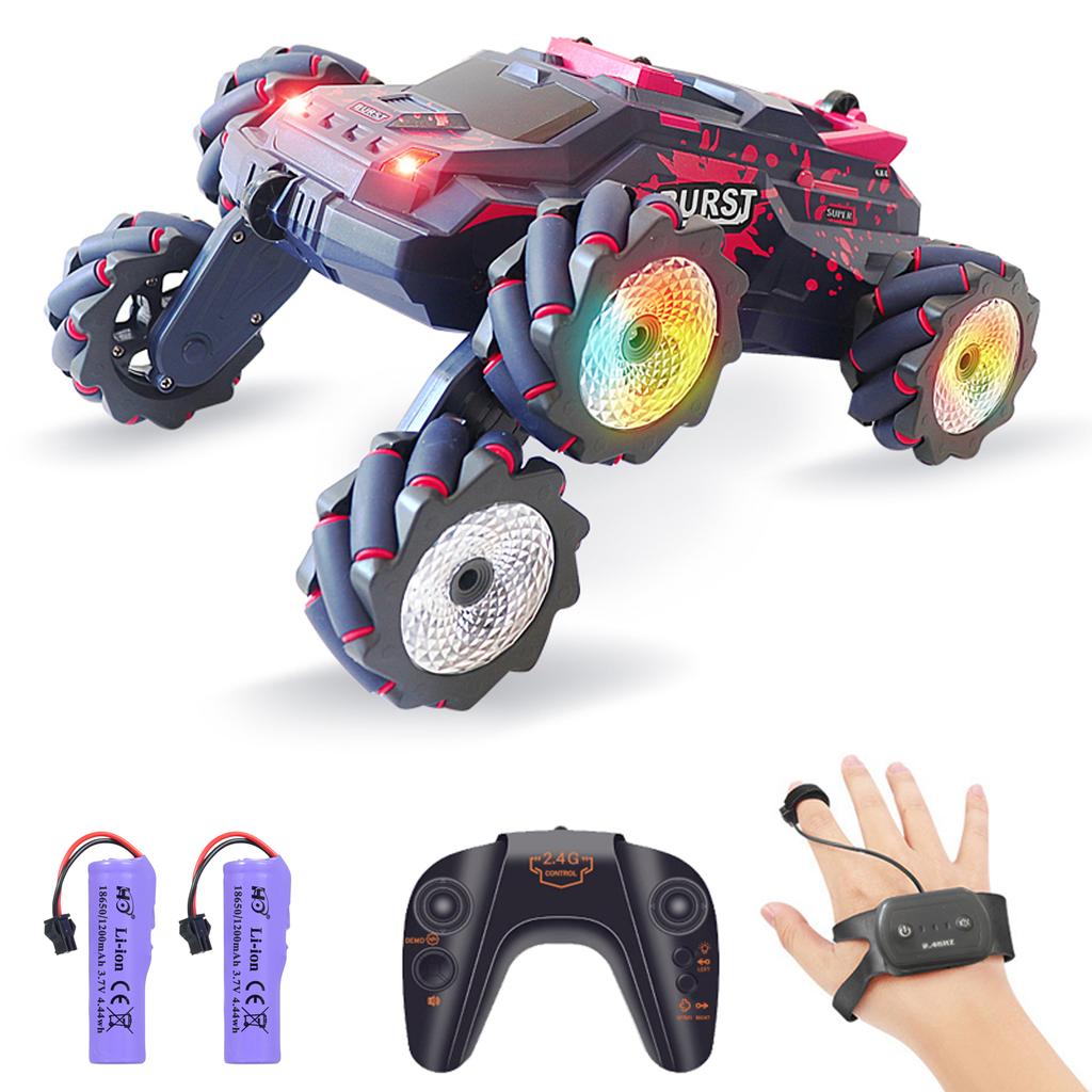Samochód zdalnie sterowany, 2,4 GHz elektryczny samochód wyścigowy z oświetleniem sprayowym, muzyką, dwustronny
