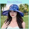 Womens Wide Brim Sun Hat With Uv Protection Polyester Material Beach And Outdoor Sunshade Cap