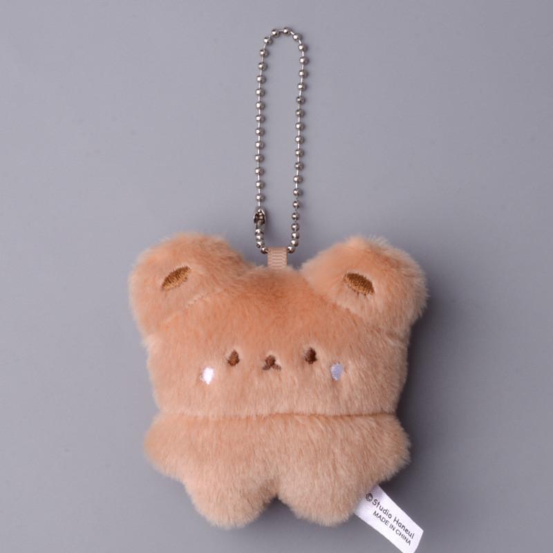 Twisted Bear Rabbit Egg Plush Doll Small Pendant Cartoon Animal Keychain