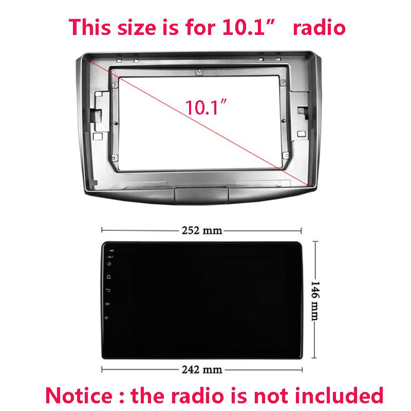 2 Din Big Screen Car Radio Fascia For Volkswagen Passat B7 CC 2010-2018 Auto Stereo Dash Panel Mounting 9/10.1 inch Frame Kit