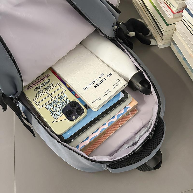 Schoolbag Korean ins new high-value retro fresh trendy cool niche design backpack couple lightweight travel backpack