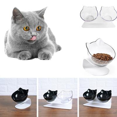 Creative Non-Slip Double Feeding Bowls with Stand Up Pet Bowl Food and Water Perfect for Cats and Small Dogs Supplies