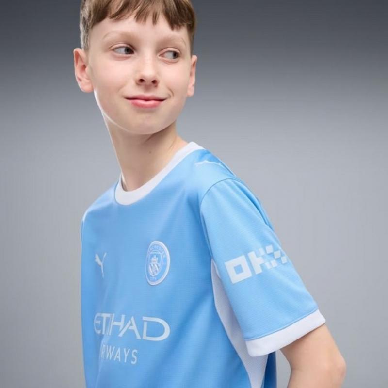 Puma Junior Manchester City Fc Home Jersey Replica 784329 01