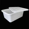 Homeglen Plastic Dish Storage Bin with Lid