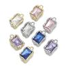 5Pcs/lot Trendy Metal Cubic Zircon Necklace Bracelet DIY Pendants Stone Jewelry Making Accessories Waterproof