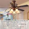 Interruttori per Ventilatore da Soffitto Aggiornati ZE-208s 3 Velocità 4 Fili Interruttori Luce Ventilatore Sostituire
