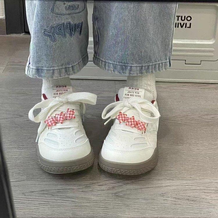 Pink German Training Board Shoes Ugly Cute Summer New Chic Niche Breathable Sports Forrest Gump